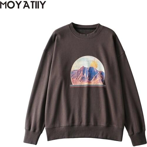 Женские толстовки с принтом MOYATIIY China At AliExpress