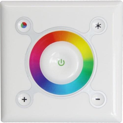 Wall-in type led touch controller,DC12-24V input,max 3A each channel output