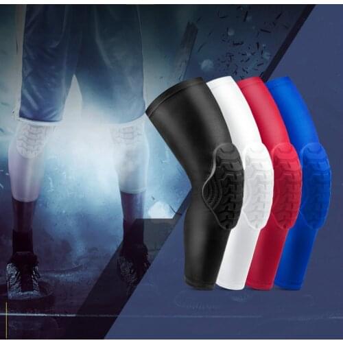 New 1Pcs Knee Brace Support Sleeve Honeycomb Brace Elastic Kneepad Protective Gear Patella Foam Pad Upgraded Snake Phosphorus