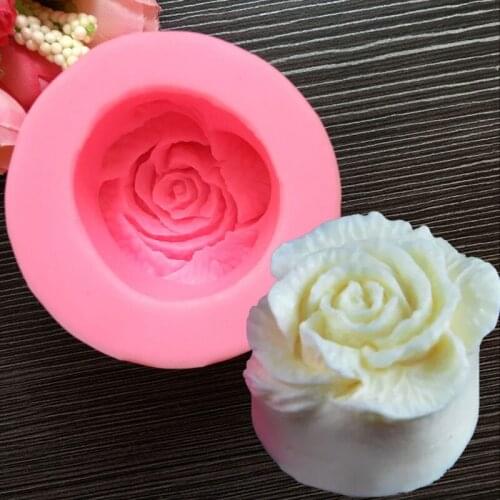 New Roses Silicone moulds Fondant Gifts Decoration Chocolate Cookies Soya Soft Clay Resin Baking Mould