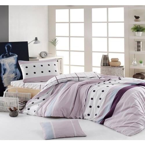 100% Natural Cotton Solid Color Duvet Cover Set Single FreshColor 3-Piece Simple And Stylish Design European American Style Easy