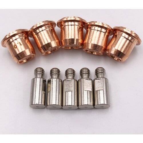 Plasma Electrode PR0105 and Tip PD0102-10 Fit for Trafimet S45 50A cutting plasma cutting consumables 100PCS