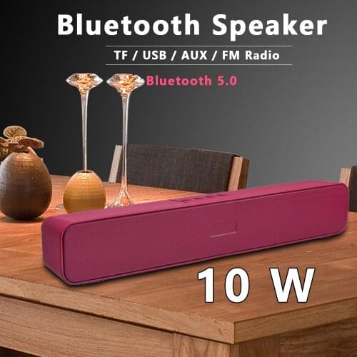 10W Soundbar Bluetooth Speaker TV Sound Bar Wireless Home Stereo Music Surround SoundBar for Phone PC Theater TV