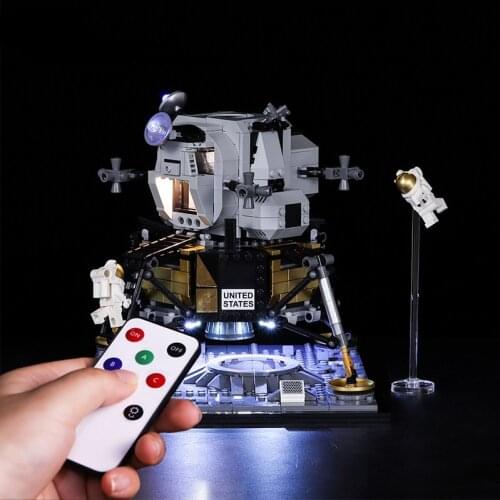 The led Light For 10266 Apollo 11 Moon Landing Bin LED Lighting Set Christmas gift toys kids