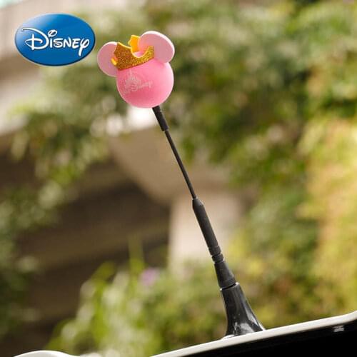 Disney Cartoon Mickey Car Modification Universal Antenna Doll Roof Decoration Antenna Ball Bee Sting MIMI Antenna