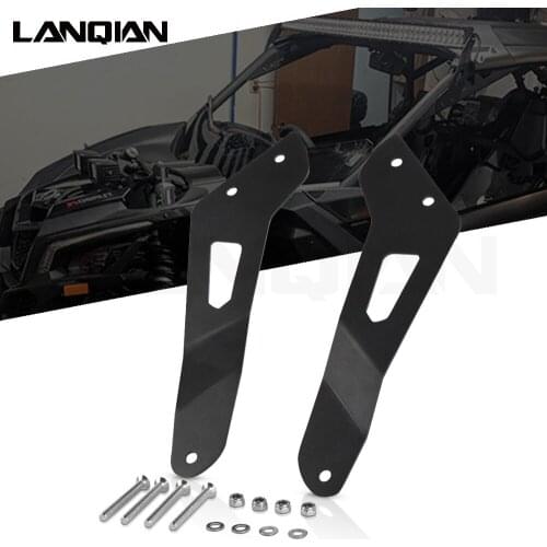 All-terrain vehicle LED Light Bar Mounting Brackets Upper Roof Brackets For Can-Am Maverick X3 2017 2018 2019 Accessories