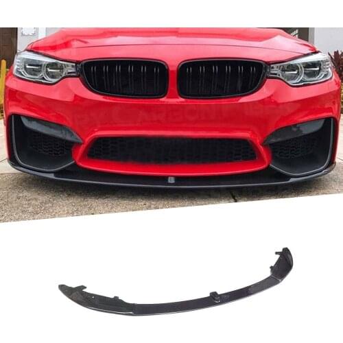High Quality Carbon Fiber Front Bumper Lip Spoiler Fit for BMW 4 Series M3 M4 F80 F82 F83 2014-2017 Front Splitters FRP Car