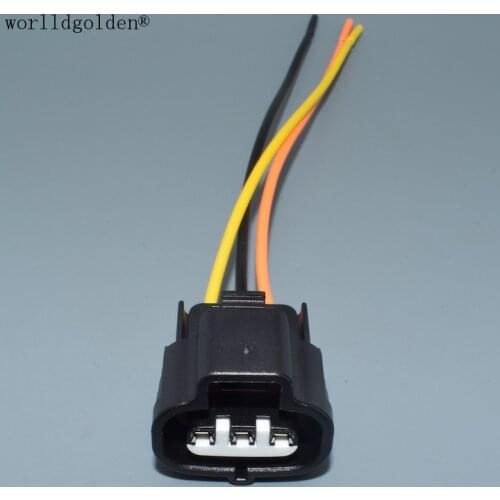 Worldgolden 2.2mm 3pin Female for Toyota Map Sensor Automotive Connector 6189-0099