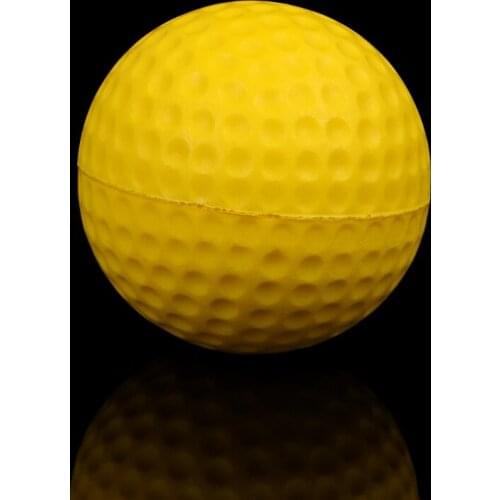 55KD Yellow Foam Golf Ball Golf Training Soft Foam Balls Practice Ball