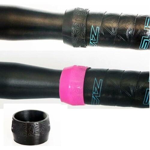 Richy 1 pair black/pink bicycle handlebar tape plug rubber road bike plugs for handlebar tape