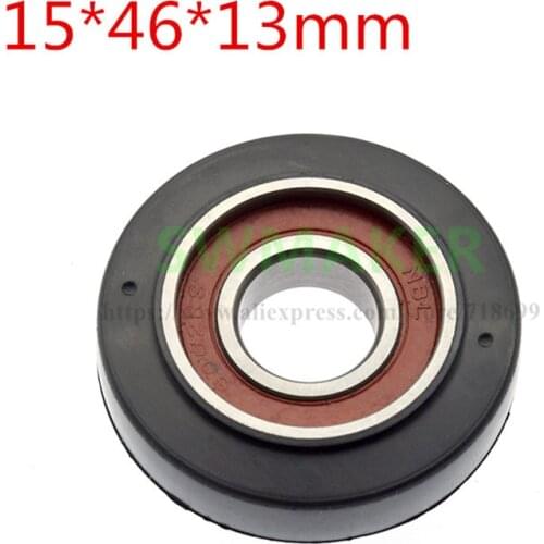 1pcs 15*46*13cm PU Polyurethane, TPU Soft Coating, 6002 Bearing Rubber Wheel, Globoidal Roller Wheel, Caster Wheel
