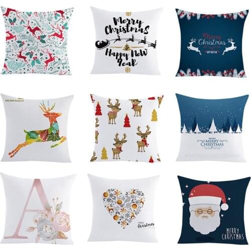 1PCS English Letter Pillow Cover 45x45cm Geometric Nordic Cushion Cover Polyester Cushion Case Sofa Bed Decorative Pillow Cover