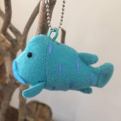 12cm Cute Little Herring Black Carp Blue Fish Plush Toys Meme Simulation Stuffed Animal Dolls for Christmas Gift Key Pendent