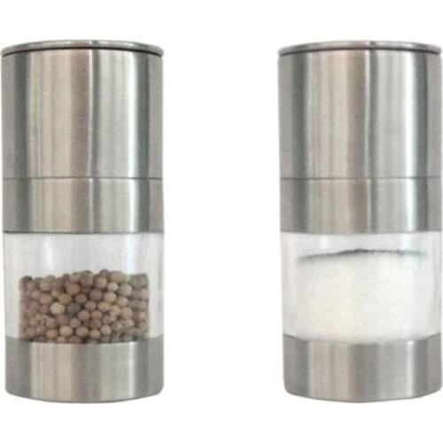 30pcsStainless Steel Manual Salt Pepper Mill Grinder Portable Kitchen Mill Muller Home Kitchen Tool Sauce Grinder Pepper Mill JF
