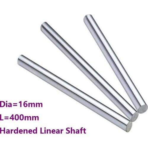 4pcs/lot Dia 16mm shaft 400mm long Chromed plated linear shaft hardened shaft rod bar rail guide for 3d printer cnc parts