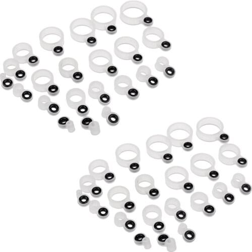 44 Pieces Fishing rod guides Fishing rod eye rings Rod Building-Suit all Fihing Rod