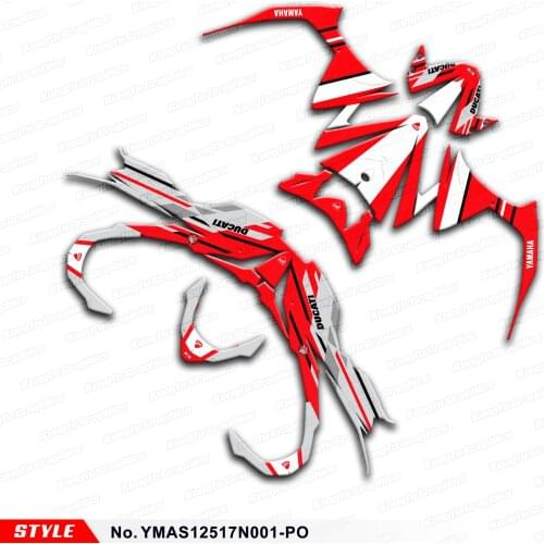 Aftermarket Scooter Stickers Full Vinyl Decals Motorbike Graphics Kit for AS125 AS 125 2017 2018 2019 2020 2021, Customizable