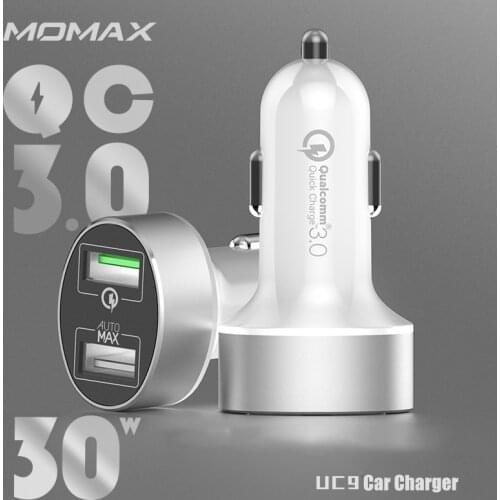 Momax Momis car charger UC10 Apple PD fast charge 36W car cigarette lighter QC3.0 flash charge