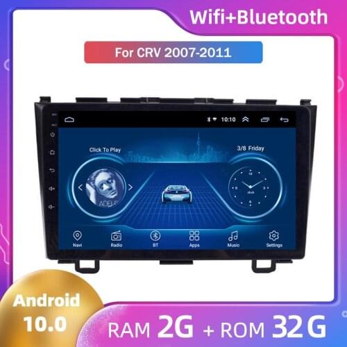 Android 10 Car Stereo Multimedia Player Head Unit 2+32G for Honda CRV 2007 2008 2009 2010 2011 all-in-one on-board GPS navigator