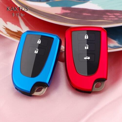 TPU full protect Key Cover Key Case For Toyota yaris vios 2/3/4 button key holder