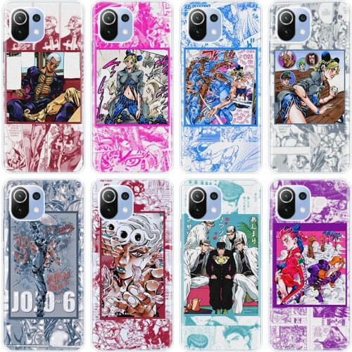 JoJos Bizarre Adventure JoJo Anime Case for Xiaomi Mi POCO X3 NFC M3 F3 11X 11i 11 Ultra Note 10 S 10i 10T Pro 11 Lite 5G Cover