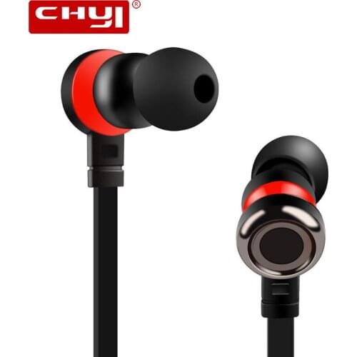 CHYI 3.5mm Stereo Bass Music In-Ear Earphones Volume Earbuds Up Down With Mic Headset For Samsung Sony iPhone Computer Tablet