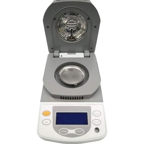 Readability Halogen Heating Lab Measuring Instrument Moisture Analyzer with 50g Capacity 1mg RS232 Interface