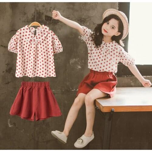 Summer 2021 Baby Girls Clothing Sets Kids Girl Clothes Short Sweatshirt + Pants Fashion Children Outfits Suits 4 6 8 10 12 Years