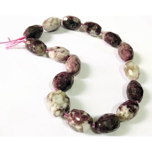 Natural Multi Tourmaline Faceted Nugget Gem stone Loose Beads 15.5" 1 string Pack