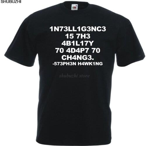 Science Hawking Nerd Geeg Slogan Atheist Funny Printed T-shirt cotton tshirt men brand tops sbz461