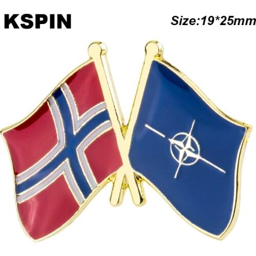 Norway Friendship Flag Badge Flag Brooch National Flag Lapel Pin International Travel Pins