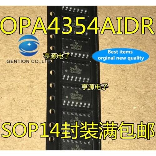 20 PCS 100% new and orginal real photo OPA4354AIDR OPA4354A spot SOP14 amplifier