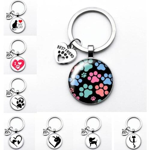 New Type Very Cute Naughty Cat Keychain I Love My Cat Keychain, Cute Cat Keychain Is Suitable For Cute Fashion Holiday Gifts For