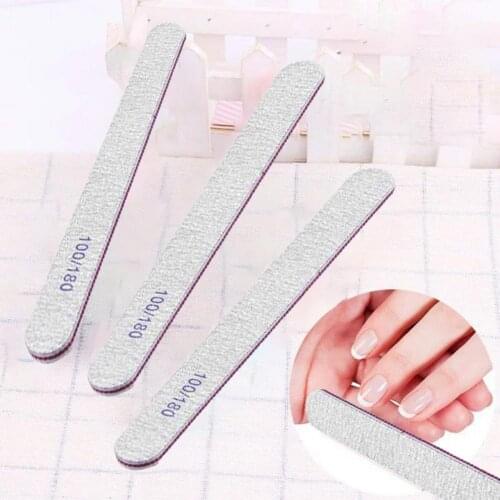 5Pcs Sponge Nail File Rhombic Sturdy Double-Sided Nail Art Buffers Sanding Women Professional Nail Art Tools