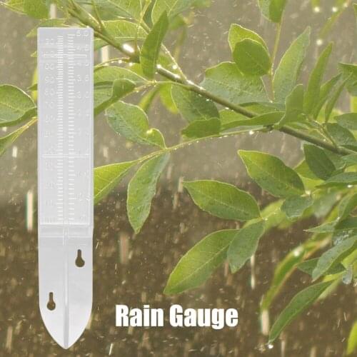 Plastic Transparent Rain Gauge Device Outdoor Yard Home Garden Ground Measurement Rain Water Meter Clear Gauge Tools