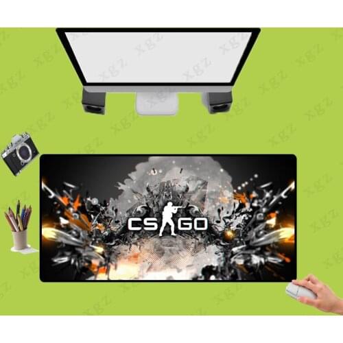 XGZ Cs Durable Fashion Rubber Mouse Pad Non-slip Edge Control Gamer Xxl Speed Keyboard Mousepad Laptop Desktop Mat