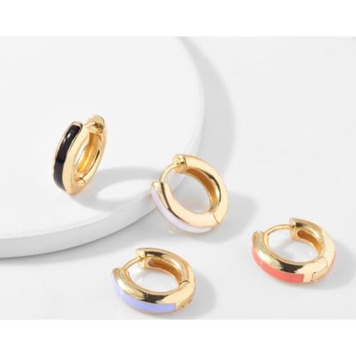 2019 New Trendy Gold Round Circle Hoop Earrings for Women Hollow Small Statement Huggie Earring Party Wedding Jewelry Gifts