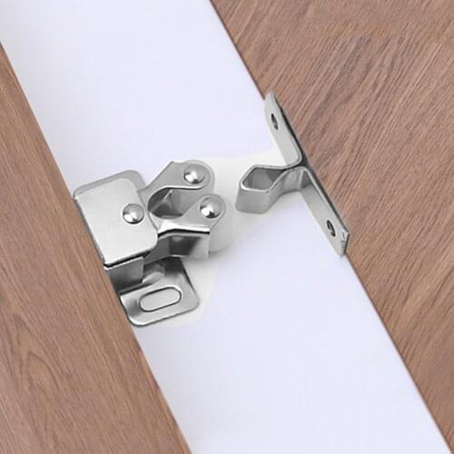 8/16Pcs Clip Cupboard Cabinet Door Vintage Double Roller Catch Cabinet Door Closet Latch Hardware Tool With Screws