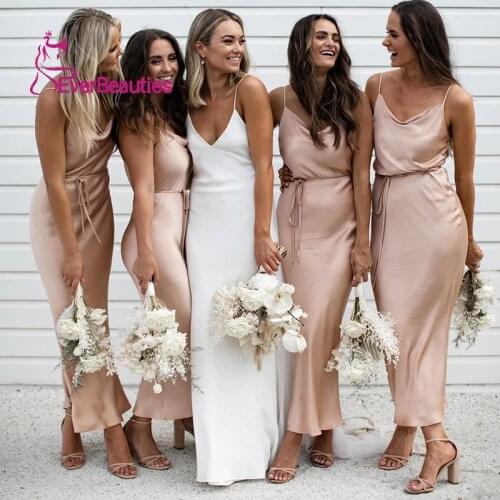 Robe De Soiree De Mariage Mermaid Bridesmaid Dresses Vestidos De Fiesta Largos Elegantes De Gala V-Neck свадебное платье 2021