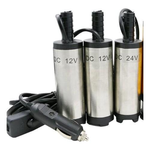 12V and 24v DC MINI Diesel Fuel Water Oil Car Camping fishing Submersible Transfer Pump Wholesale 38 mm Free Shipping