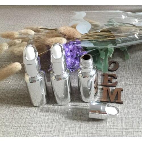 20ml silver plated glass dropper bottle,dropper container,essentical oil bottle empty makeup containers packaging wholesale