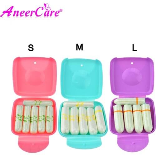 5pcs vaginal tampons+1tampon box women sanitary napkin tampon sanitary pads beautiful life menstruation built in sanitary silver