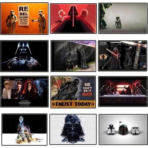 Anime Movie Star Wars Abstract Poster Funny Hulk Creative Canvas Painting Print Wall Art Picture for Living Rome Decor Mural