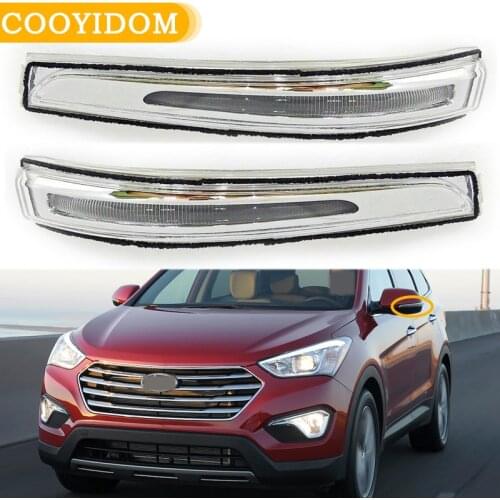 Car Rearview Mirror Turn Signal LED Repeater Lamp For Hyundai SANTA FE XL SEAT 2013-2018 87613B8000 87623B8000 car-styling