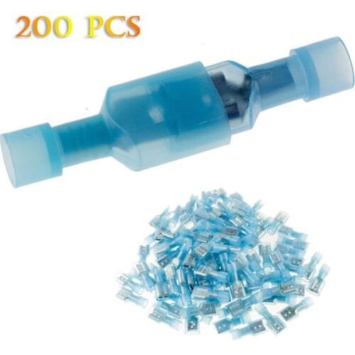 200 Male/Female Insulated Wire Terminal 16-14 Gauge Quick Disconnect Connectors