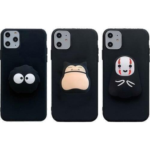Cute Briquette Phone Holder Case for Huawei Honor 8A Pro 8S 8X 8C 7C 7A 6X 6A 6C Pro 5X 5A 5C 4C 4A Spirit Stand Bracket Cover