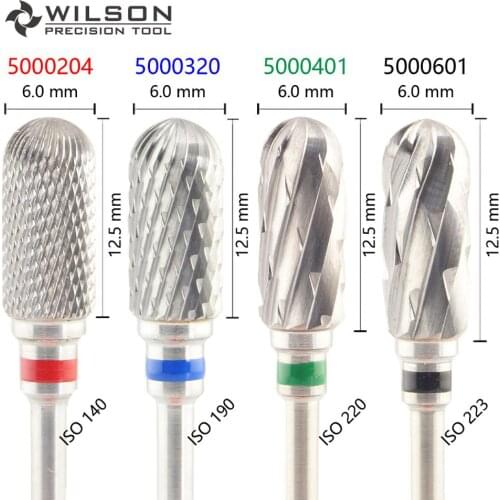 Cylindrical ISO 143 060 - Cross Cut - HP WILSON Tungsten Carbide Dental Lab burs 5000204 5000320 5000401 5000601