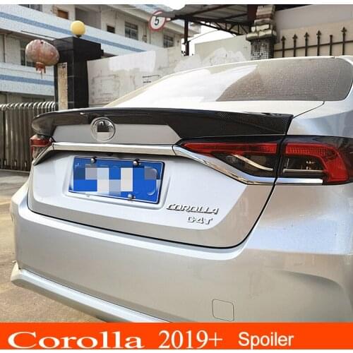For Toyota Corolla 2019 2020 2021 2022 ABS Material Car Sporty Rear Trunk Wing Spoiler