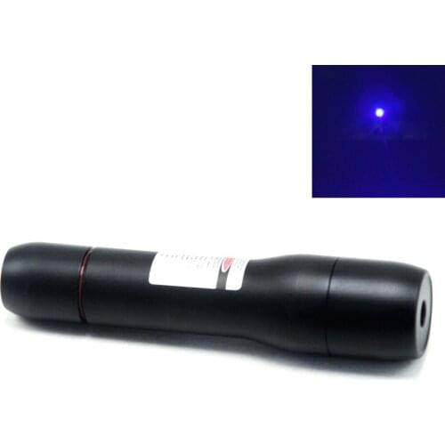 Focusable 450nm Blue Dot Waterproof Laser Pointer 450T-100-18650 Portable Flashlight Torch