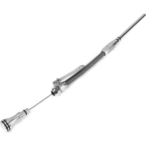 Stainless Steel Flexible Oil Dipstick Fit for Chevy SB Engines 265 283 327 350 383 400 car accesories
